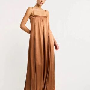 Shona Joy Tan/Brown Maxi Dress
